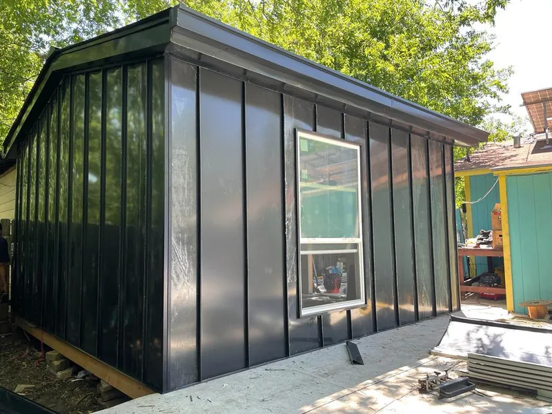 Black standing seam metal wall panels for Metal Roof Installation in Hillcrest